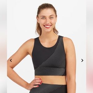 NWT Spanx Reflective Sports Bra, Size Small